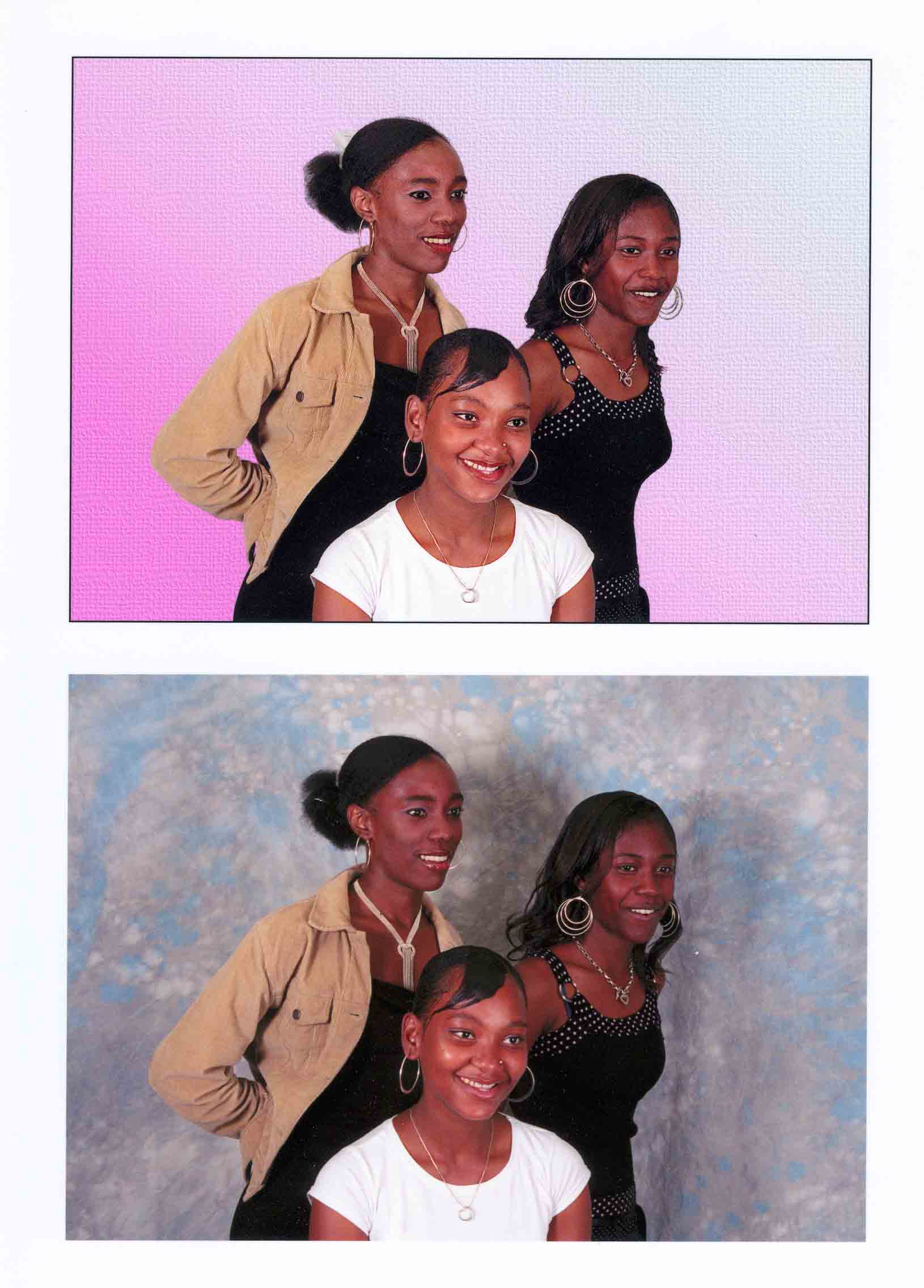 Yes we do digital, an example of changed background and minor cosmetic change to the subjects 